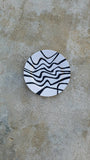 Raneem Rabah Handmade Black and White Wall Decor Plate