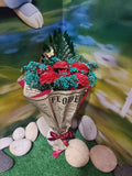 HJ Handmade Valentine Scented Flower Candle Bouquet
