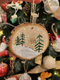 ArtVibes Hand Painted Christmas Wood Ornament (per piece)