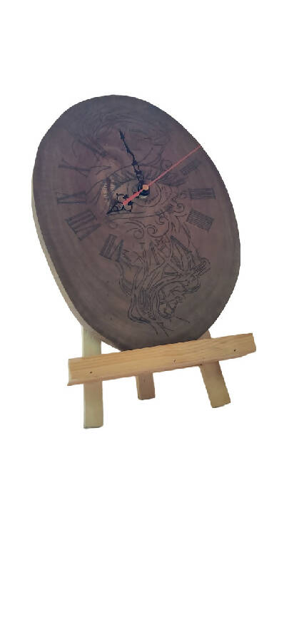 Life To Wood Laser Engraved Wooden Clock For Home Décor