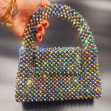 Lulua Stitches Handmade Aurora Crystal Bag