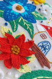 Divine Threads Handmade Fairy House Embroidery Hoop Art / 24 cm