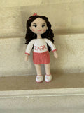 Handmade By Noha Handmade Crochet Doll Zara Weight 90 gr height 35 Cm