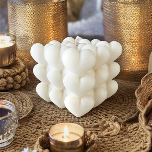 Valentina Handmade Heart Candle - Light of the Future Collection - Ramadan Decoration