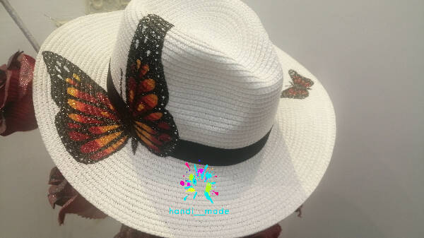 handi__made Customized Hand Painted Summer Hats For Women