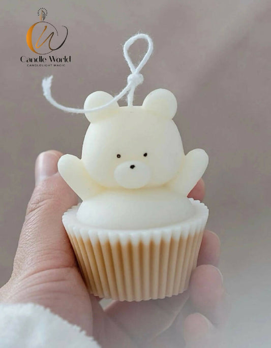 Candle World Handmade Bear Cake Scented Candle