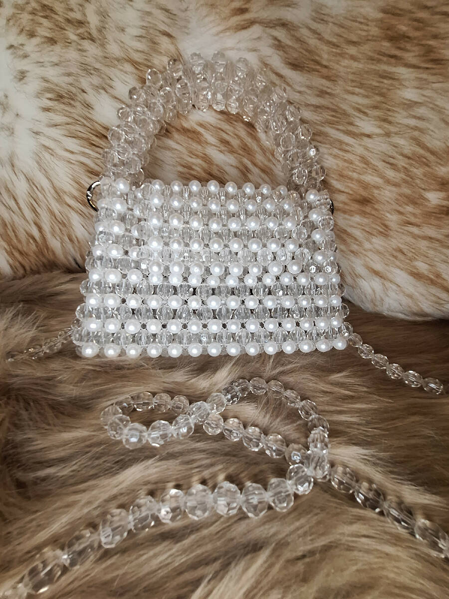 Handmade on sale crystal bag