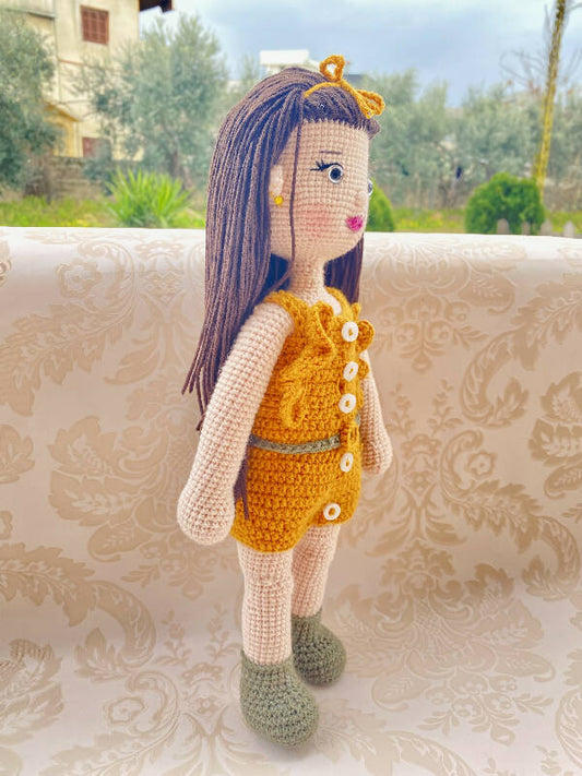 Handmade By Noha Handmade Crochet Doll Talia height 30cm weight 100 g