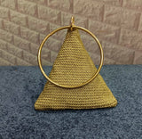 Halartizian Handmade Crochet 3D Triangle Bag