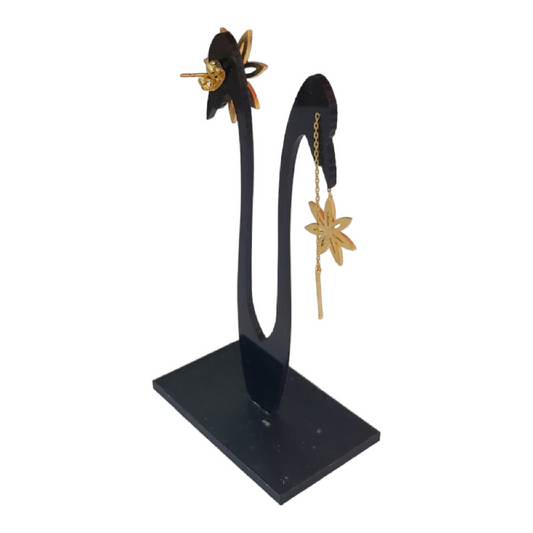 Le Caro Craft Gold-Plated Earrings Star For Woman