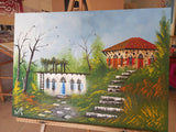 Mohammad Houmani Art Lebanese Handmade Painting Inspired by The Lebanese Heritage 110 x 70 cm