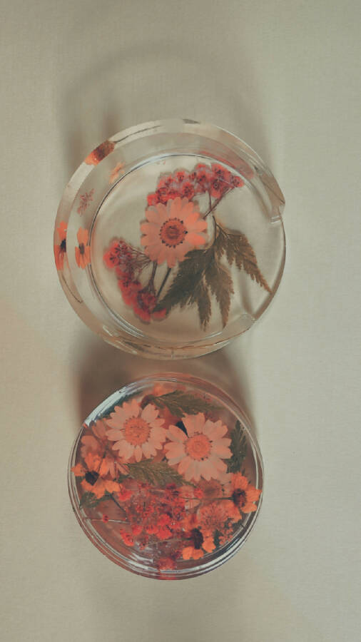 Julyana Chehab Handmade Round Coaster + Stand Coaster 10 cm