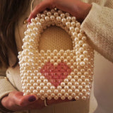 Lulua Stitches Handmade Small Pearl Bag