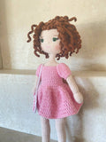 Handmade By Noha Handmade Crochet Doll Elsa Weight: 140 gram height : 40 cm