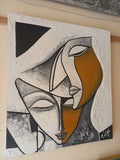 Mohammad Houmani Art Lebanese Handmade Listening To Music 100x 80 cm