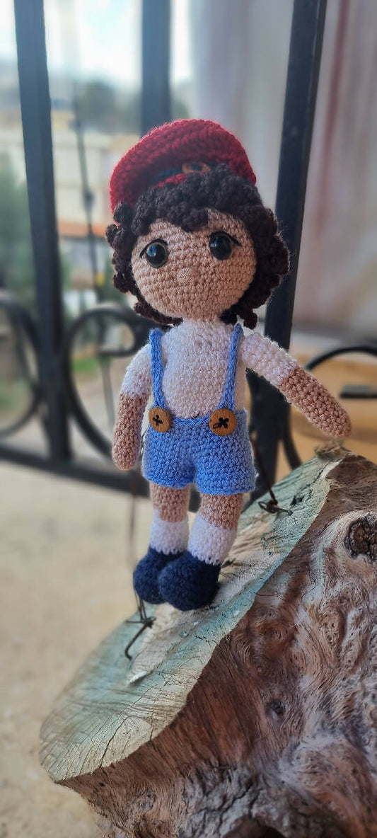 Handmade by rf Customized Crochet Doll