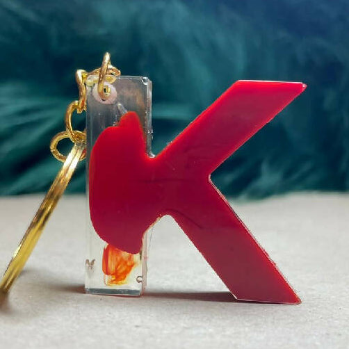 Julyana Chehab Handmade Letter K Keychain 5 cm