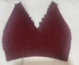 It’s So Yarn Handmade Crochet V-Neck Crop Top M