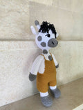 Handmade By Noha Handmade Crochet Doll Cow Weight 70gr height 27 Cm