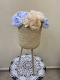 Massa Flowers Rattan Baskets With Base In Three Sizes