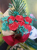 HJ Handmade Valentine Scented Flower Candle Bouquet