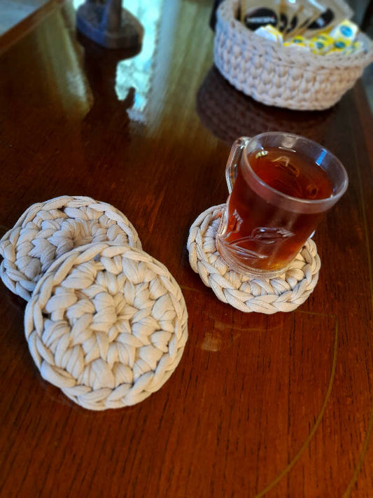 Angies Embroidery Handmade Crochet Coasters