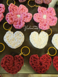 Valentina Handmade Heart Key Chain - Available in Different Colors