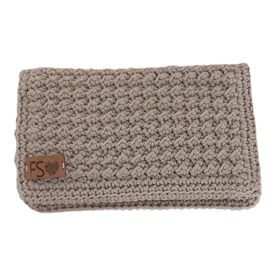 Fashion Stitch Women's Beige Crochet Wallet