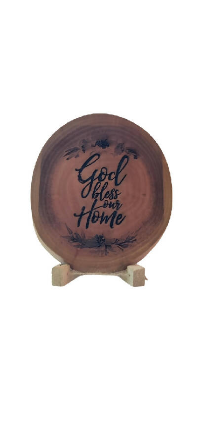 Life To Wood Laser Engraved Wooden Board God Bless Our Home For Home Décor