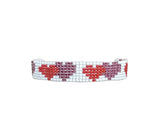 Glow By Rula Akhdar Handmade For Women Double Heart Bead Bracelet