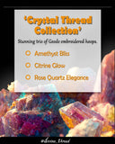 Divine Threads Handmade ''Cystal Thread Collection'' Rose Quartz Elegance/ 17 cm