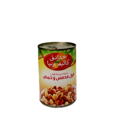 California Garden Fava Beans & Chickpeas 400 g حدائق كاليفورنيا فول مدمس وحمص