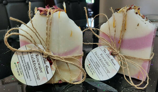 The Lilac Foam Handmade Rosewater Facial Soap