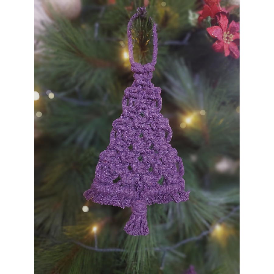 Macart-mé Handmade Macrame Christmas Tree Shape Ornament