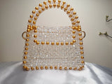 Lulua Stitches Handmade Royal Crystal Bag