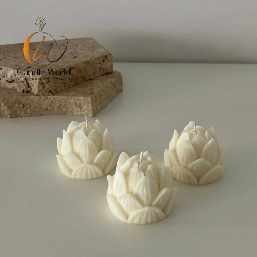 Candle World Handmade Lotus Candle