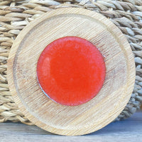 Thumbnail for Julyana Chehab Handmade Azure-Wood-Ready Coaster 9 cm