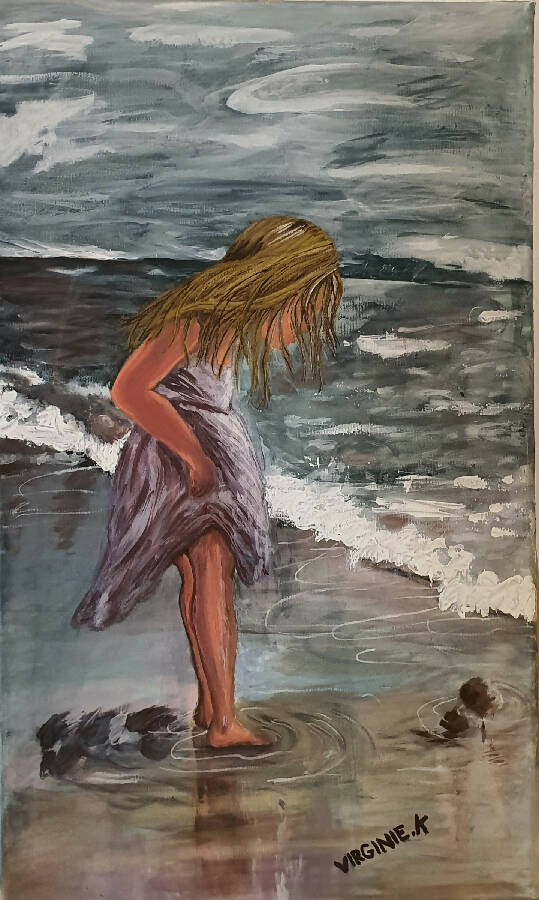 Vero Innocence Acrylic Painting (30 x 50 cm)