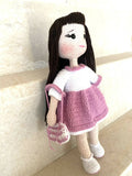 Handmade By Noha Handmade Crochet Doll Lea height 30cm weight 100 grame