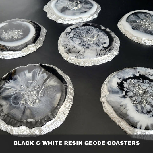 karoun's Geode Resin Coasters