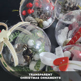 Karoun's Clear Christmas Ornaments