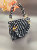 Lulua Stitches Handmade Medium Black Bag