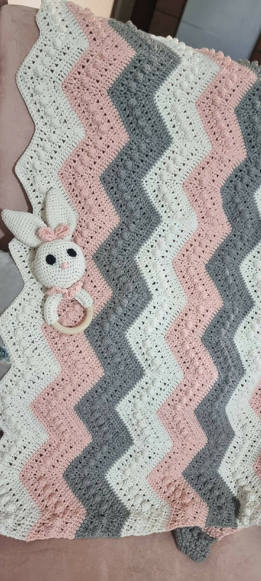 Handmade by rf Baby Blanket 85 cm