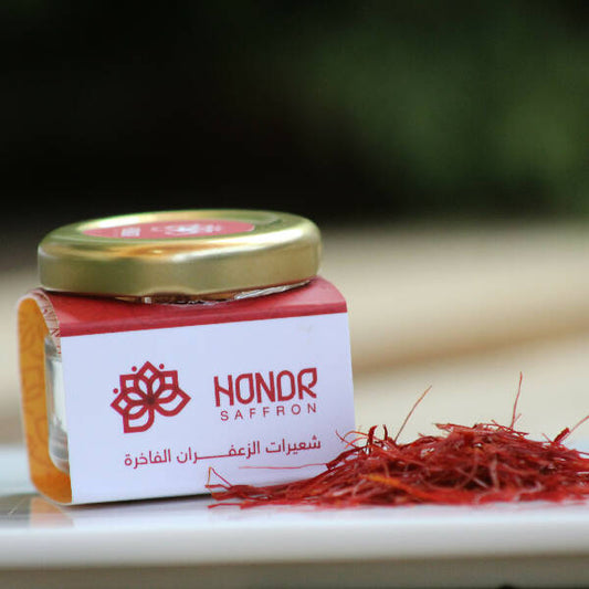 Honor Saffron 100% Pure Lebanese Saffron from Lebanon Agriculture 1g شعيرات الزعفران الفاخرة