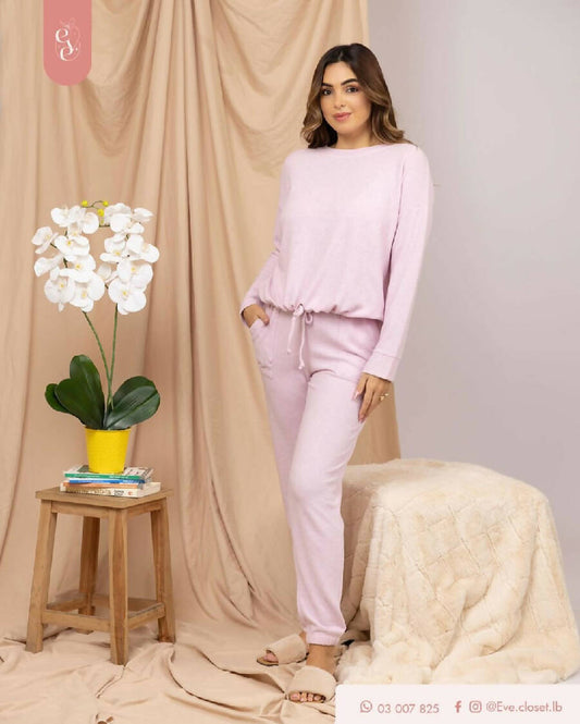 EVE.CLOSET Ladies' Tie Waist Pajamas