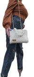 Fashion Stitch Women's Off White Classy Tote Bag Crochet For Ladies