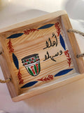 ArtVibes Hand Painted Traditional Wood Tray (Per Piece)