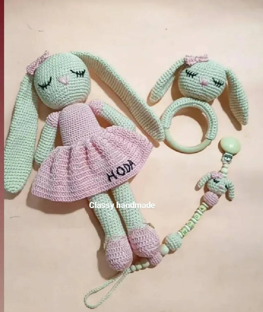 Classy Handmade Touch Crochet Toy Set (3pcs)
