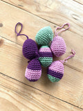 Roudainas Art Crochet Easter Eggs Purple