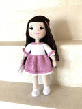 Handmade By Noha Handmade Crochet Doll Lea height 30cm weight 100 grame